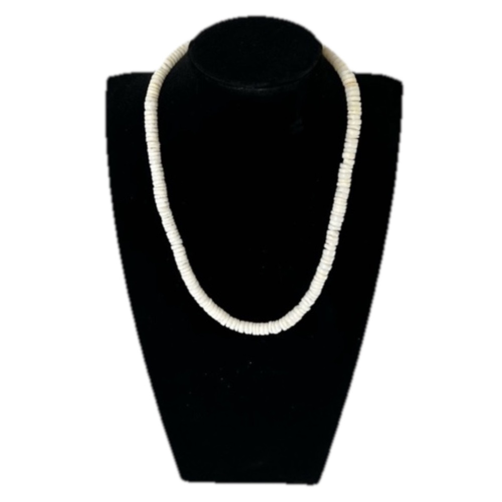 Vintage Puka Shell Necklace 16” Unisex